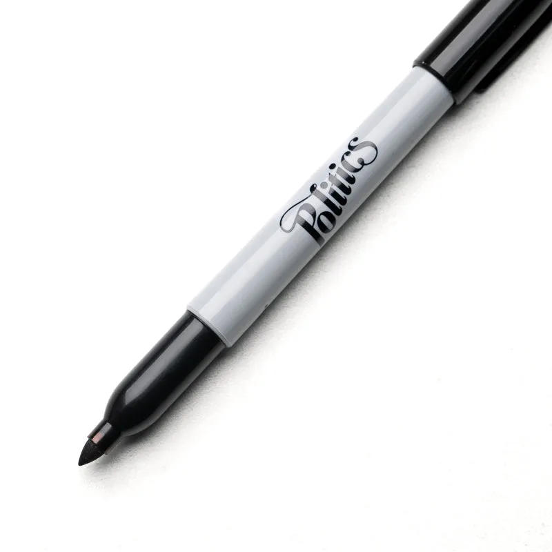 Politics Sharpie Marker - Black