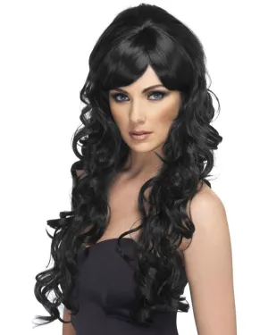 Pop Starlet Long Black Wig