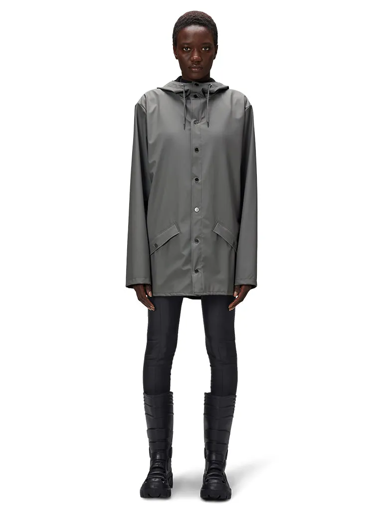 Rains Short Jacket in Grey