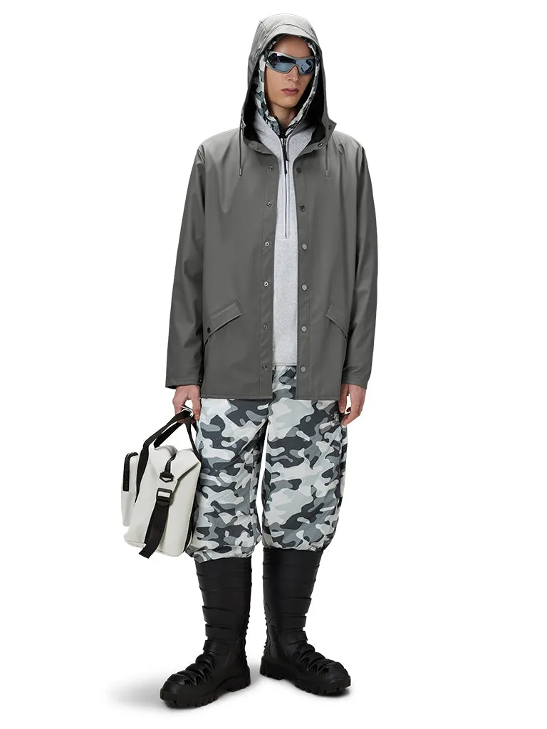 Rains Short Jacket in Grey
