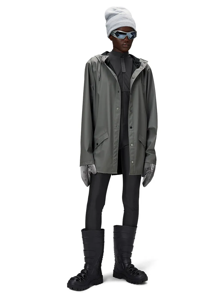 Rains Short Jacket in Grey