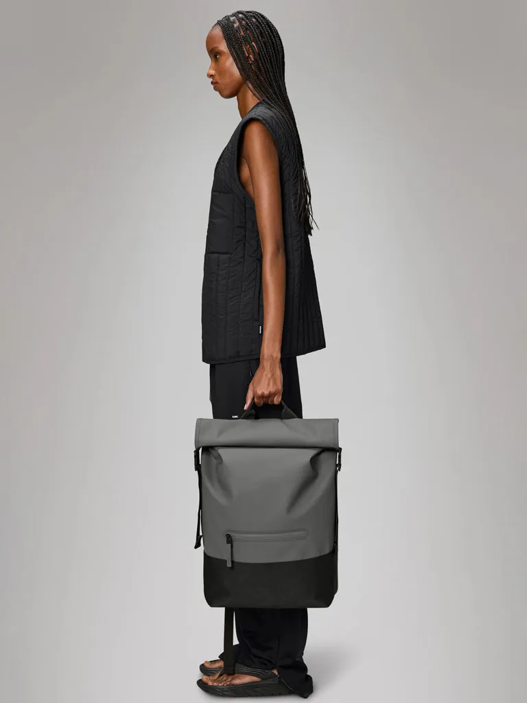 Rains Trail Rolltop Bag in Grey