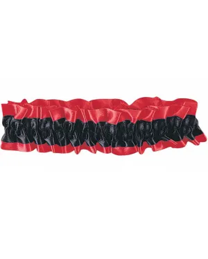 Red and Black Garter Armband