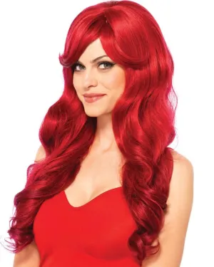 Red Long Wavy Wig