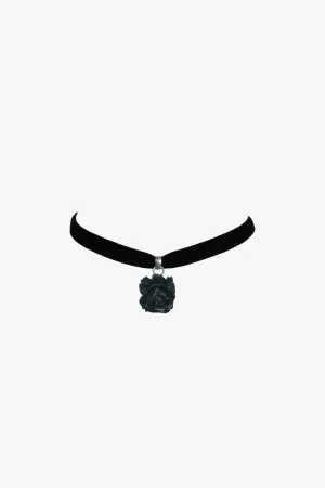 Retrolite Rose Velvet Choker Annasui