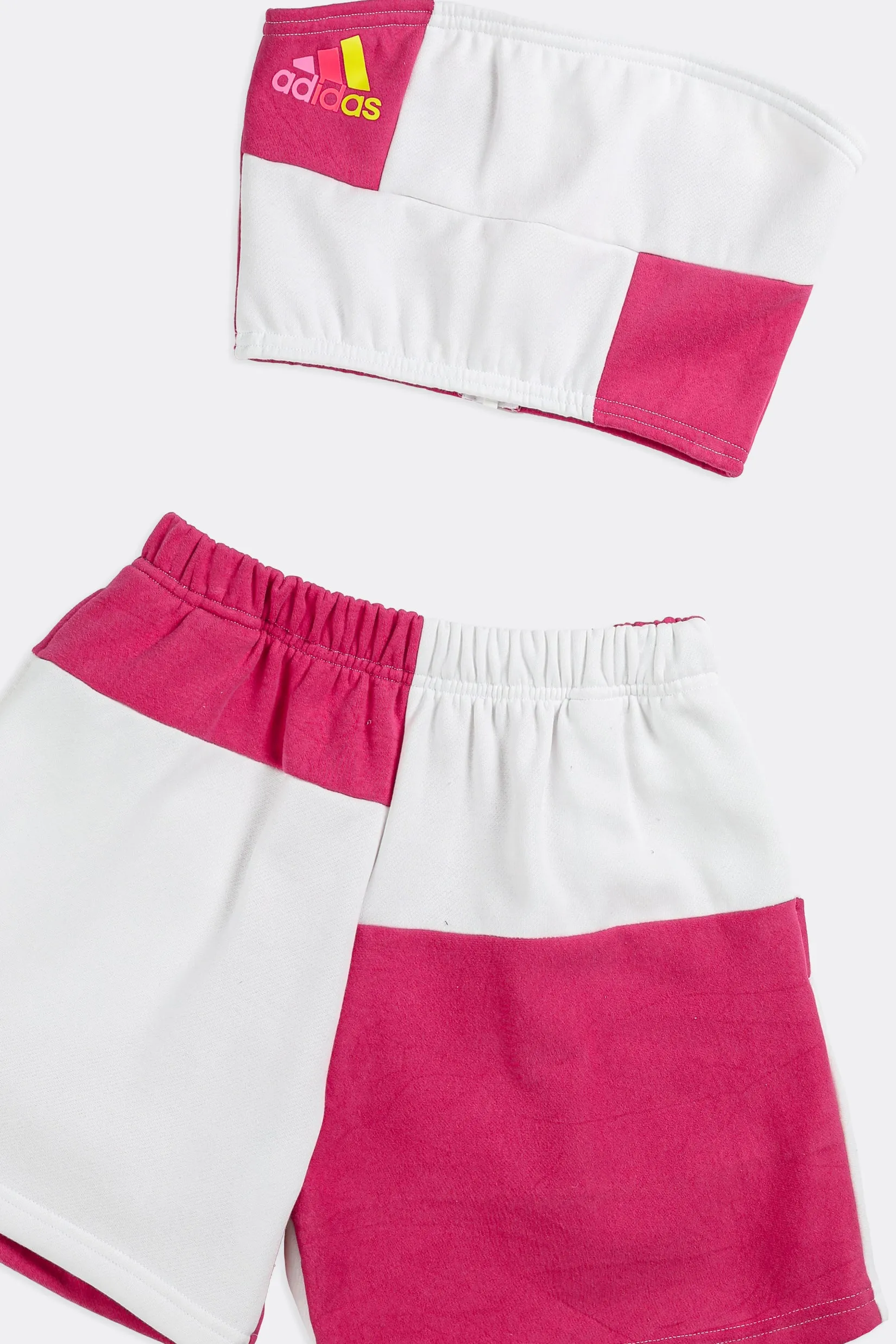 Rework Adidas Patchwork Sweatshorts Set - XS Frankie