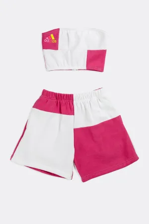 Rework Adidas Patchwork Sweatshorts Set - XS Frankie