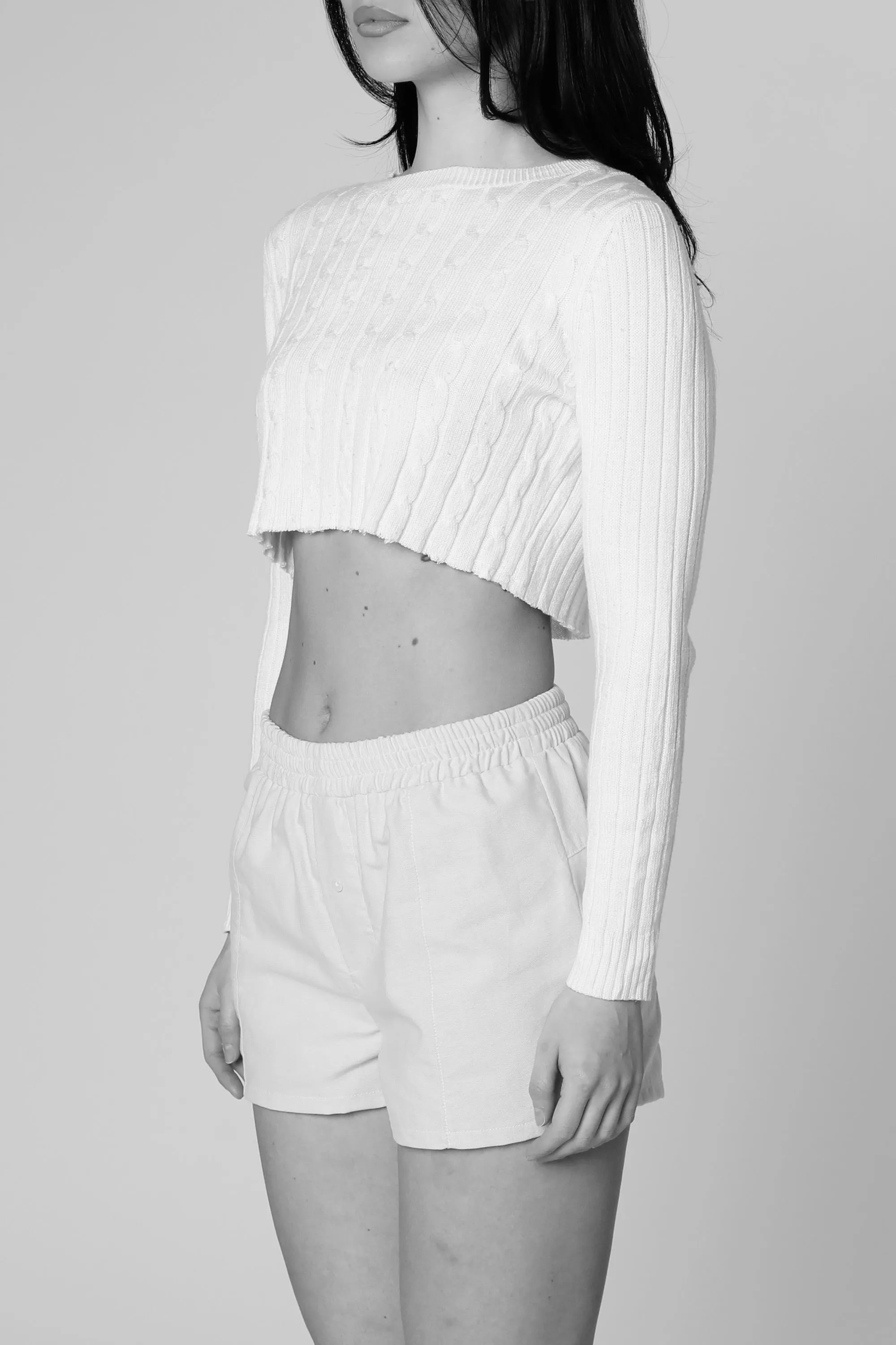 Rework Oxford Mini Boxer Shorts - L Frankie