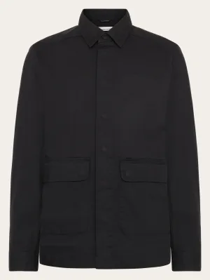 Ripstop overshirt - GOTS/Vegan - Black Jet Knowledge Cotton