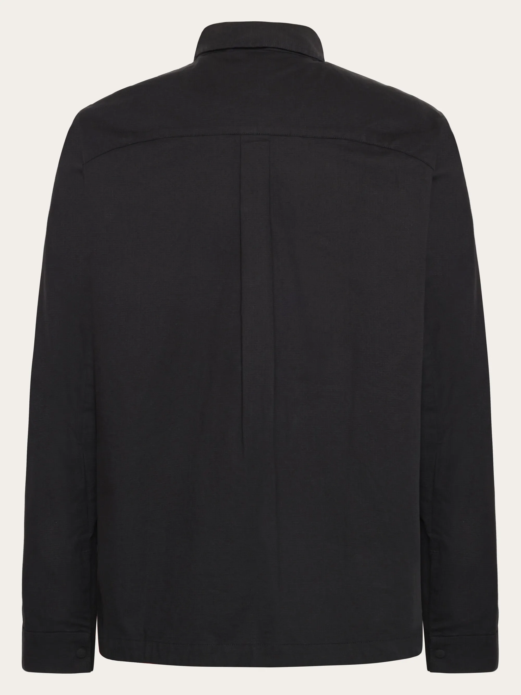 Ripstop overshirt - GOTS/Vegan - Black Jet Knowledge Cotton