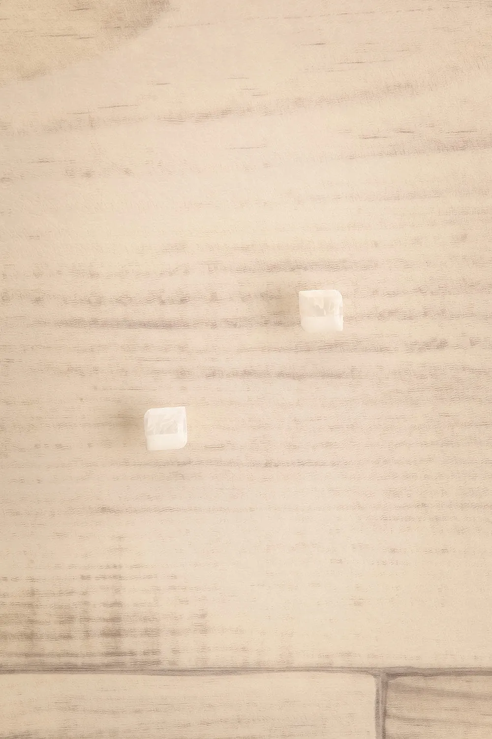 Riven White | Square Stud Earrings