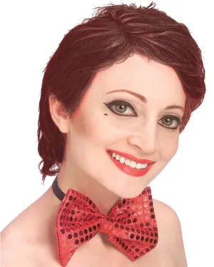Rocky Horror Columbia Short Burgundy Wig