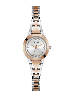 Rose Gold Silver Tessa Watch Guess