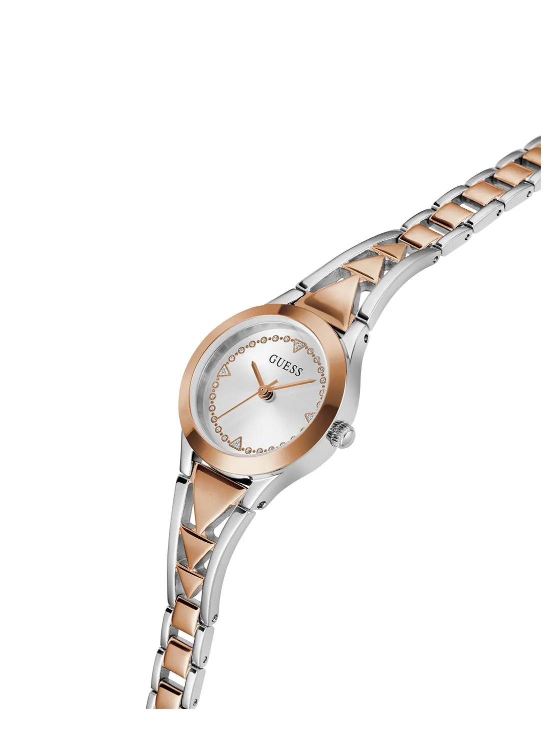 Rose Gold Silver Tessa Watch Guess
