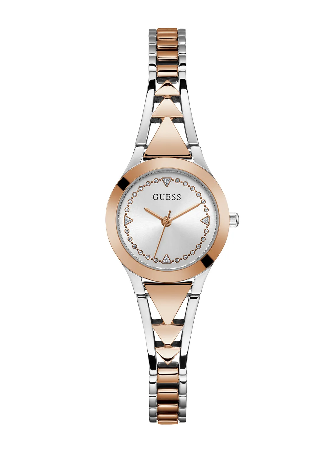 Rose Gold Silver Tessa Watch Guess