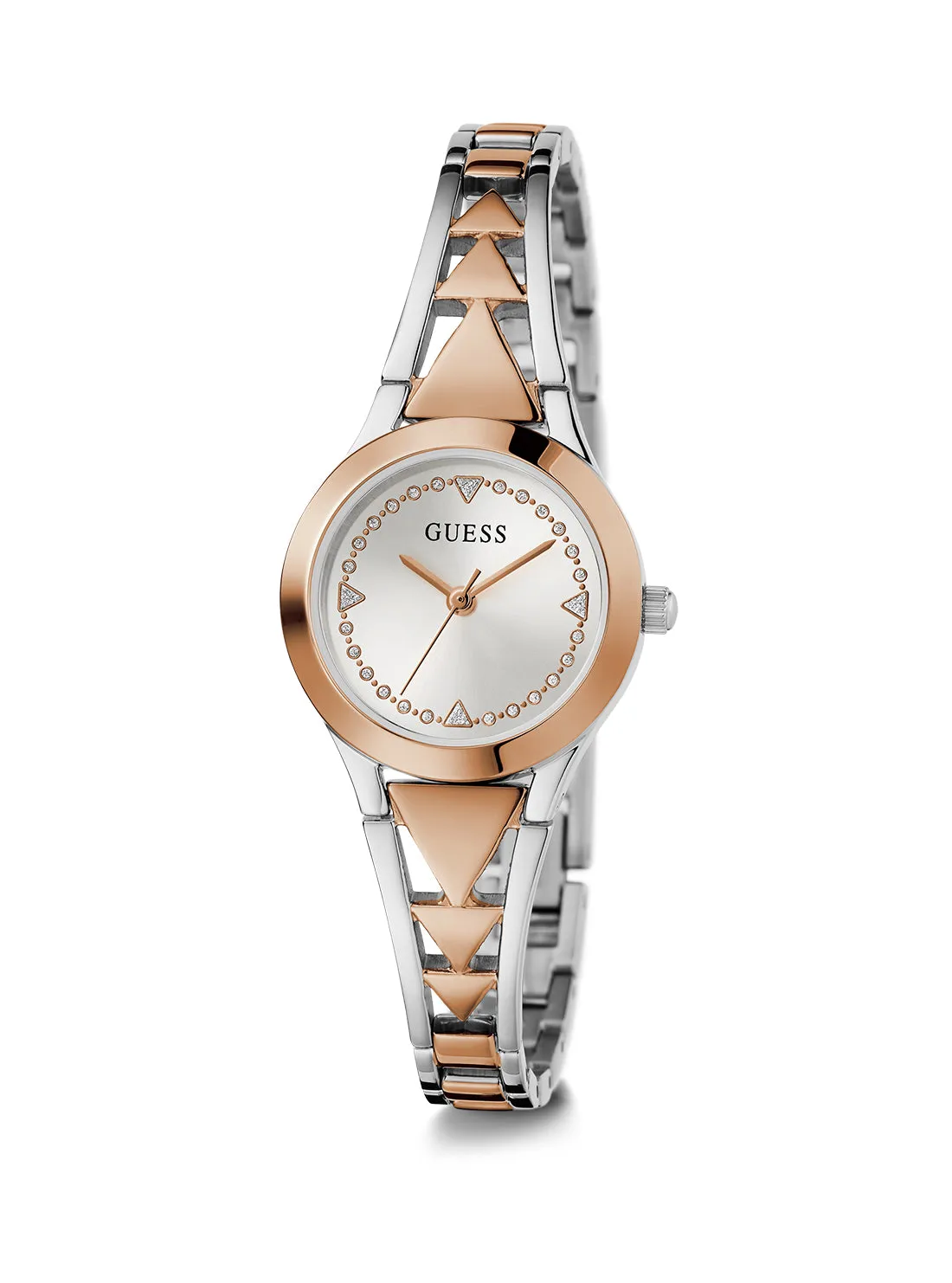 Rose Gold Silver Tessa Watch Guess
