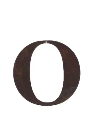 Rusty Letters O