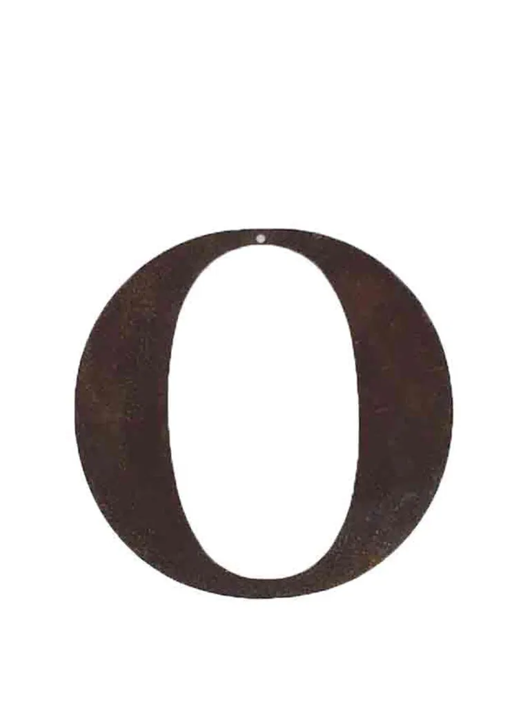 Rusty Letters O