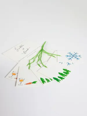 Scribble & Daub Gift Tags Minimalist in Yellow