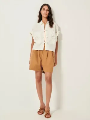 Sessun Dellani Tie Front Shirt in Guérande