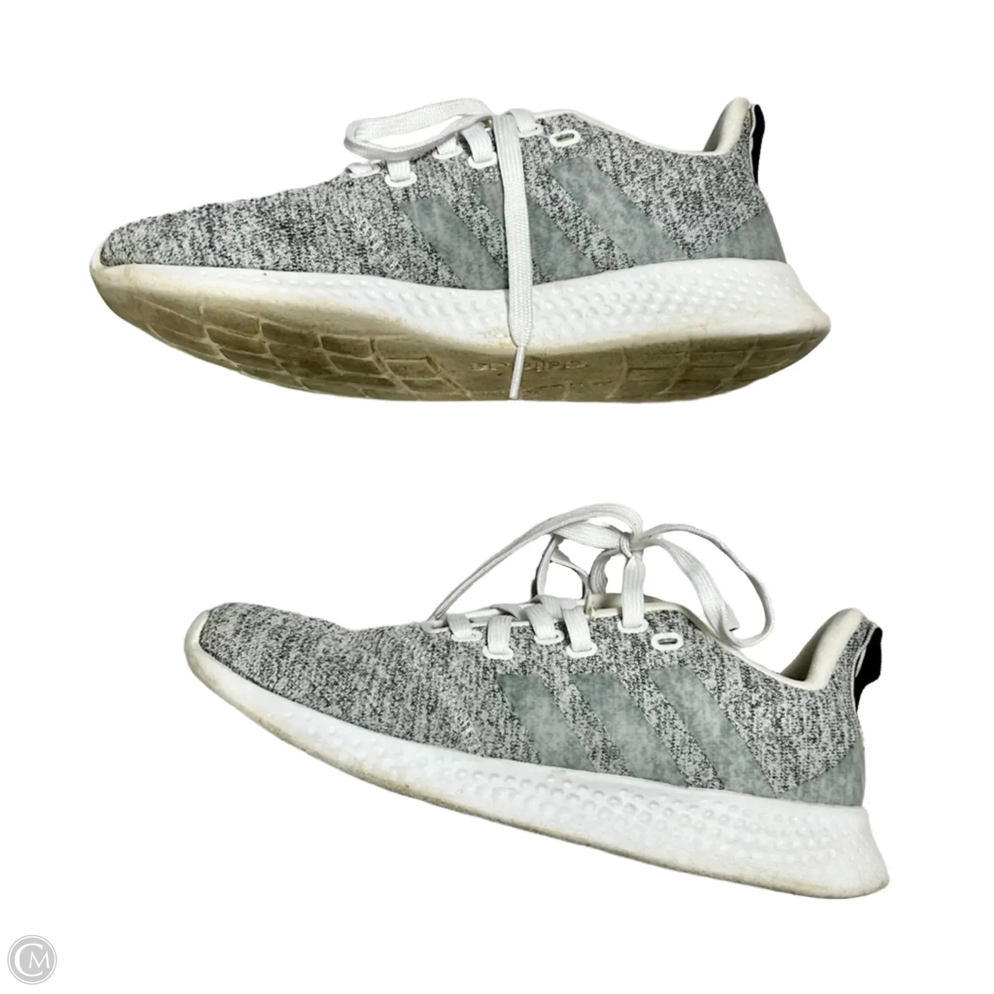 Shoes Athletic By Adidas In Grey & White, Size: 8