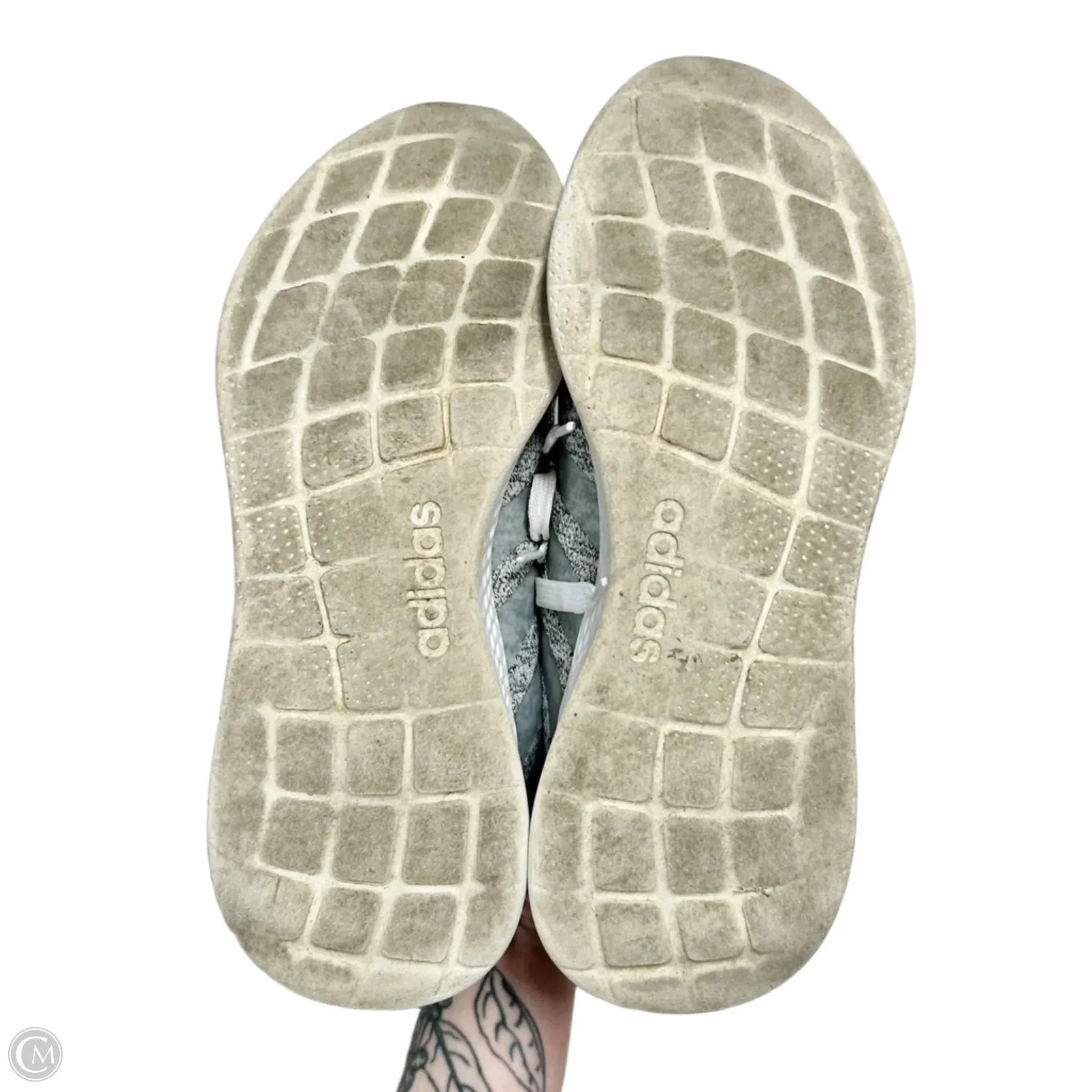 Shoes Athletic By Adidas In Grey & White, Size: 8