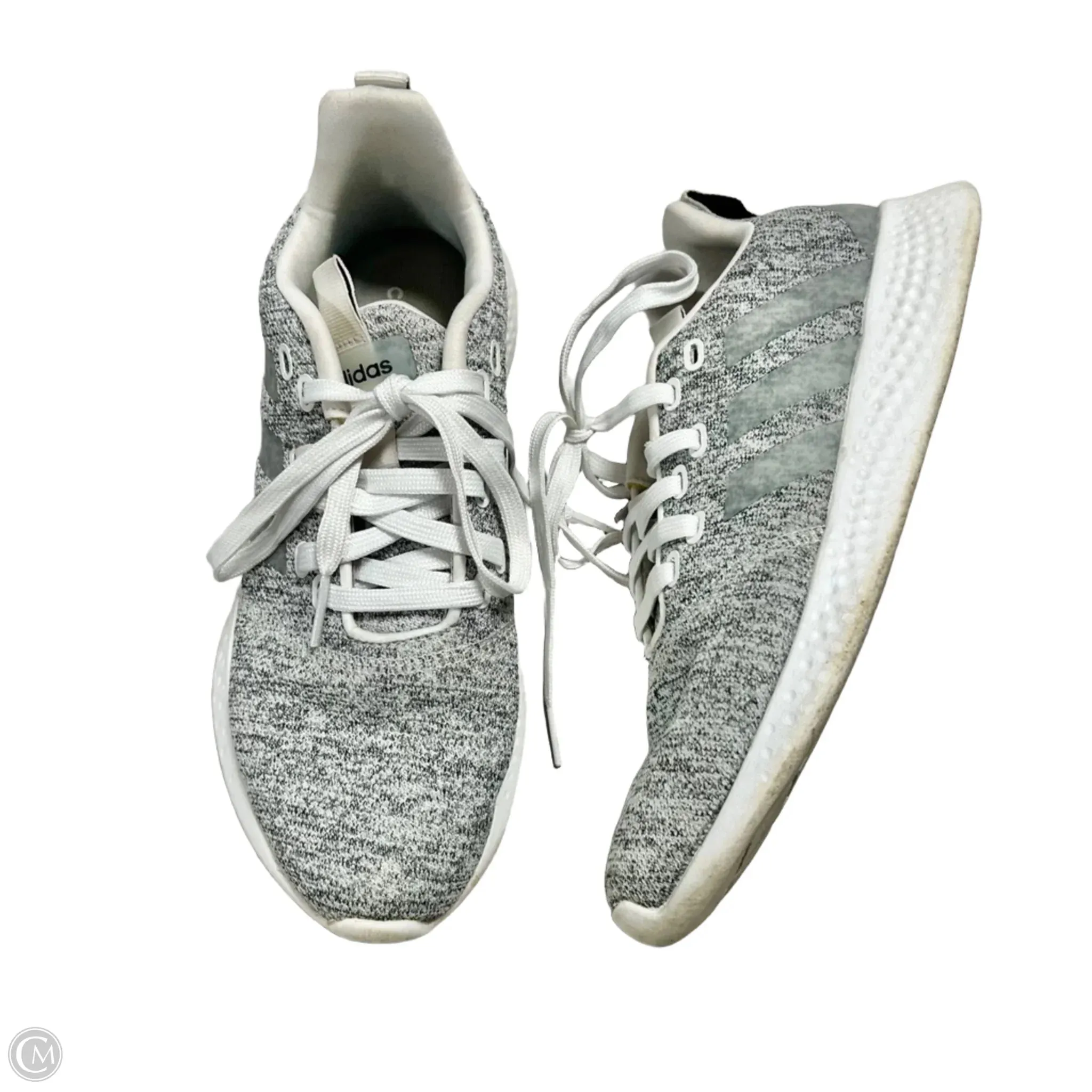 Shoes Athletic By Adidas In Grey & White, Size: 8
