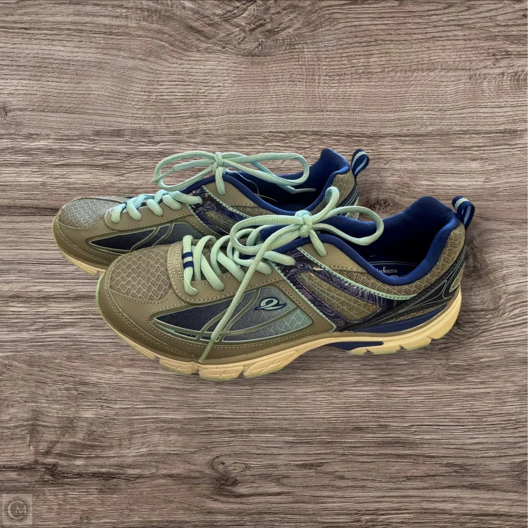 Shoes Athletic By Easy Spirit In Blue & Grey, Size: 8.5
