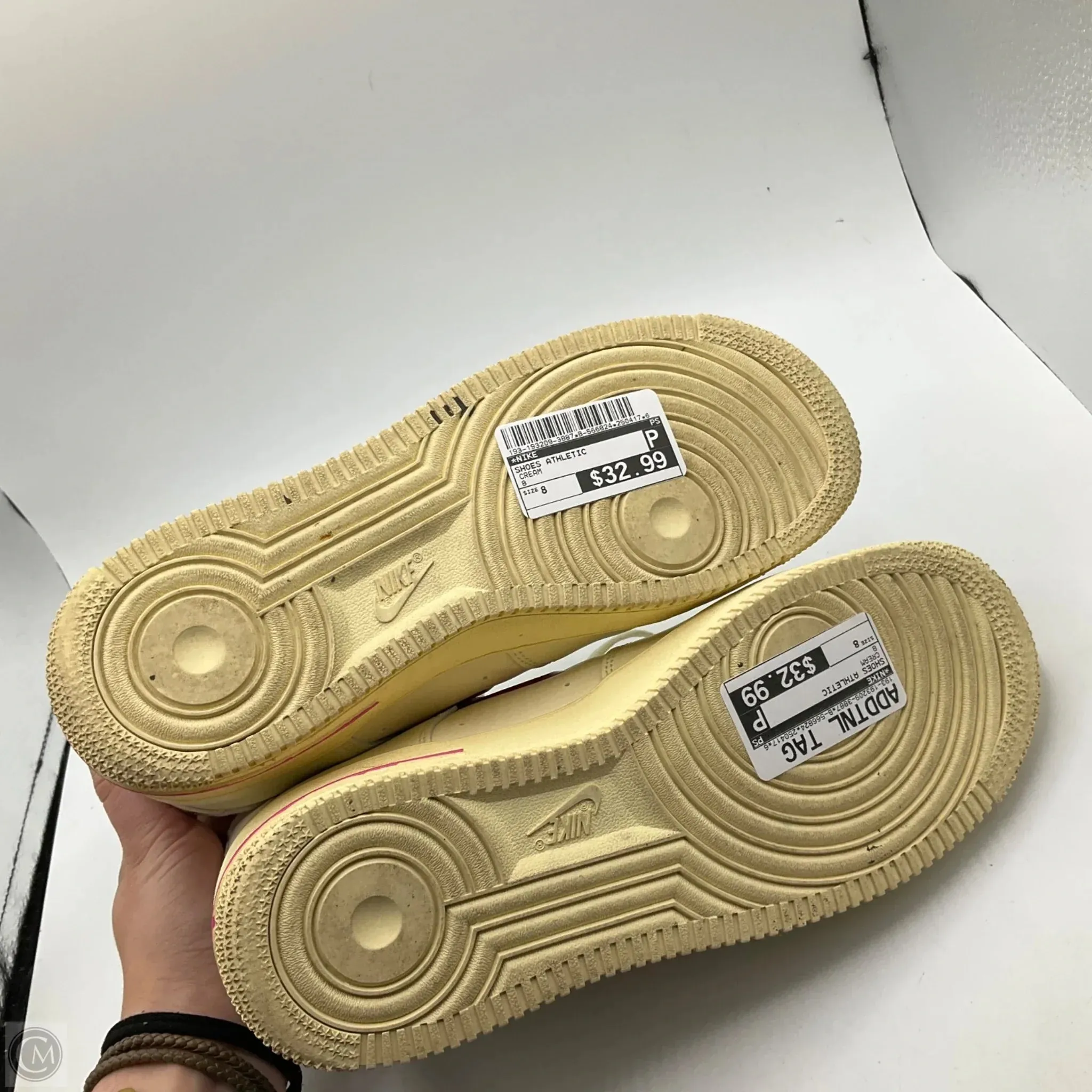 Shoes Athletic By Nike In Cream, Size: 8