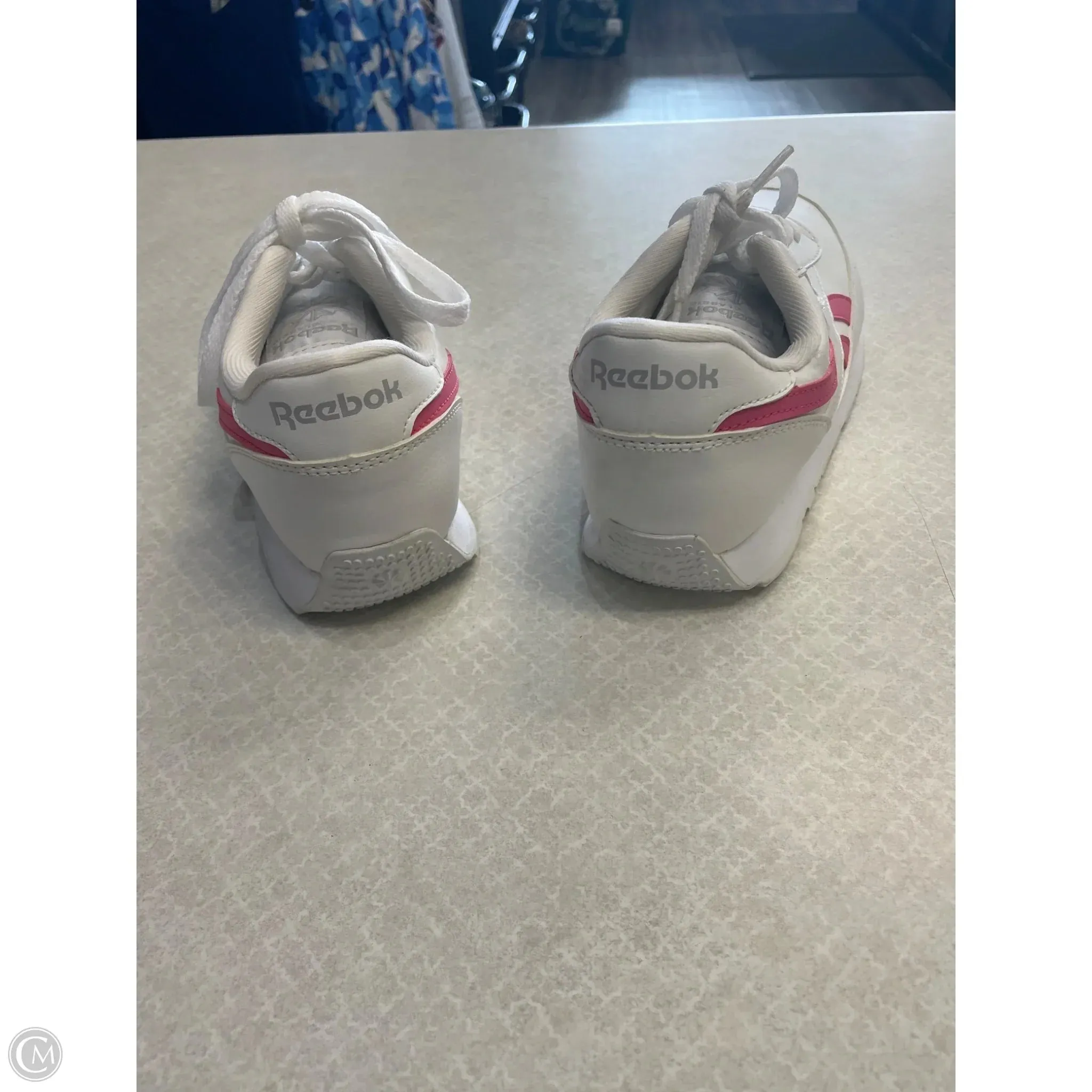 Shoes Athletic By Reebok In Pink & White, Size: 9