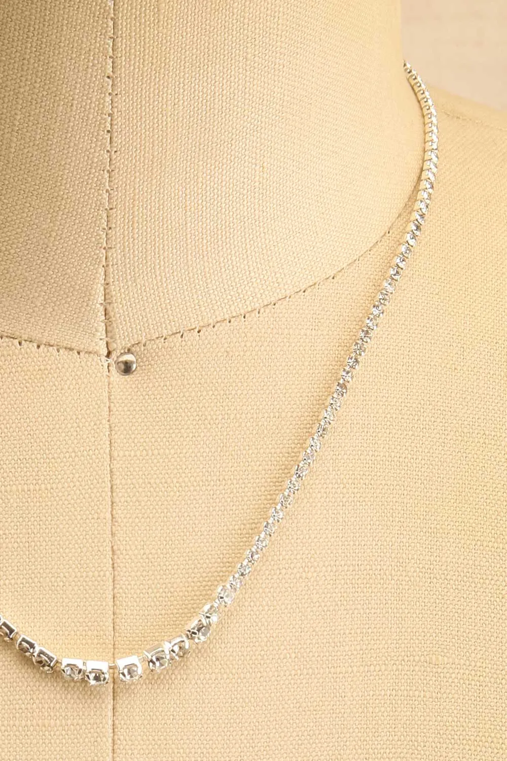 Skye Silver | Tennis Crystal Necklace