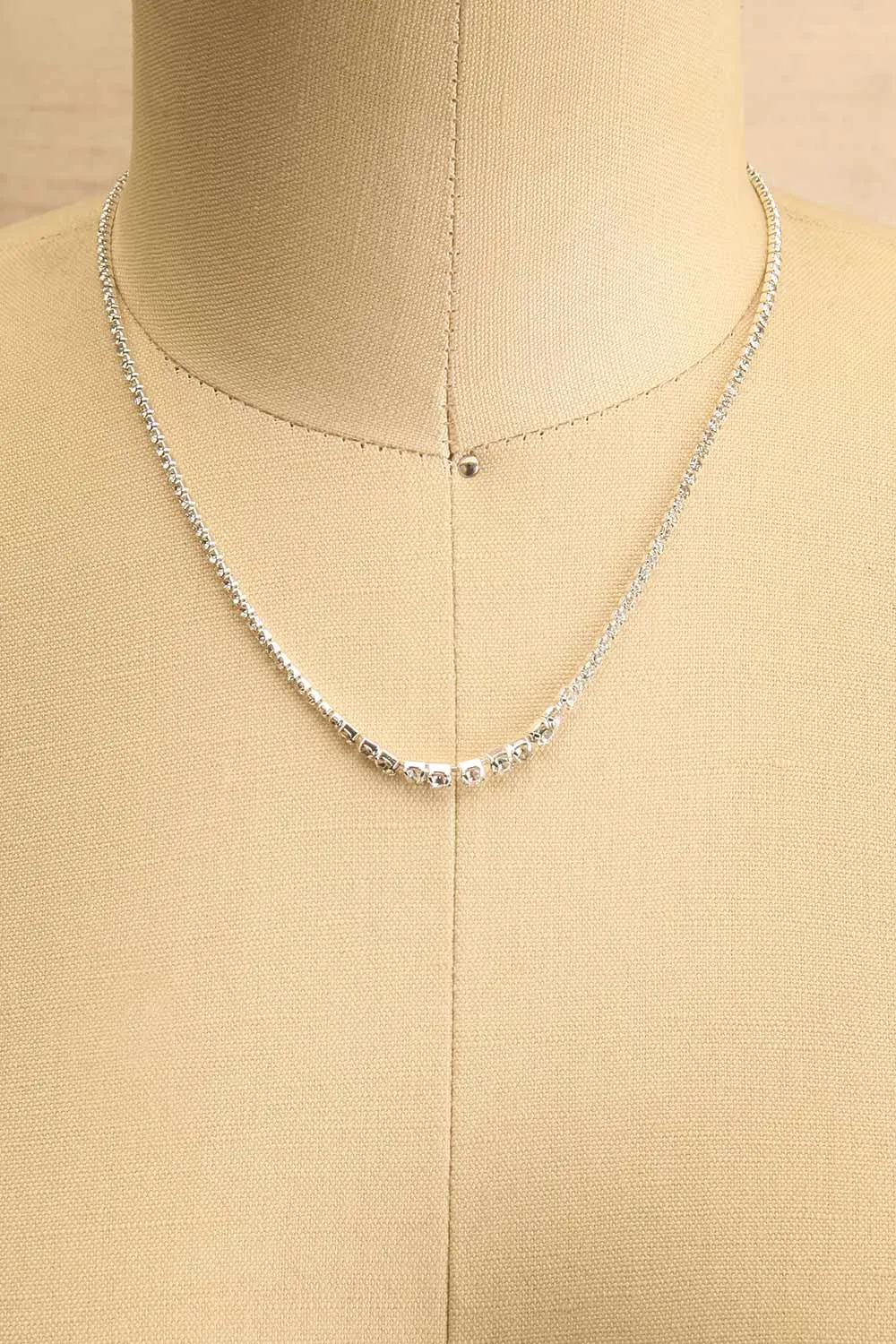 Skye Silver | Tennis Crystal Necklace
