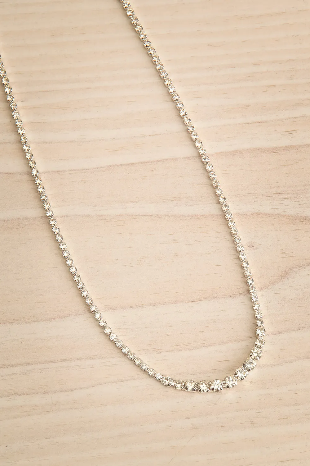 Skye Silver | Tennis Crystal Necklace