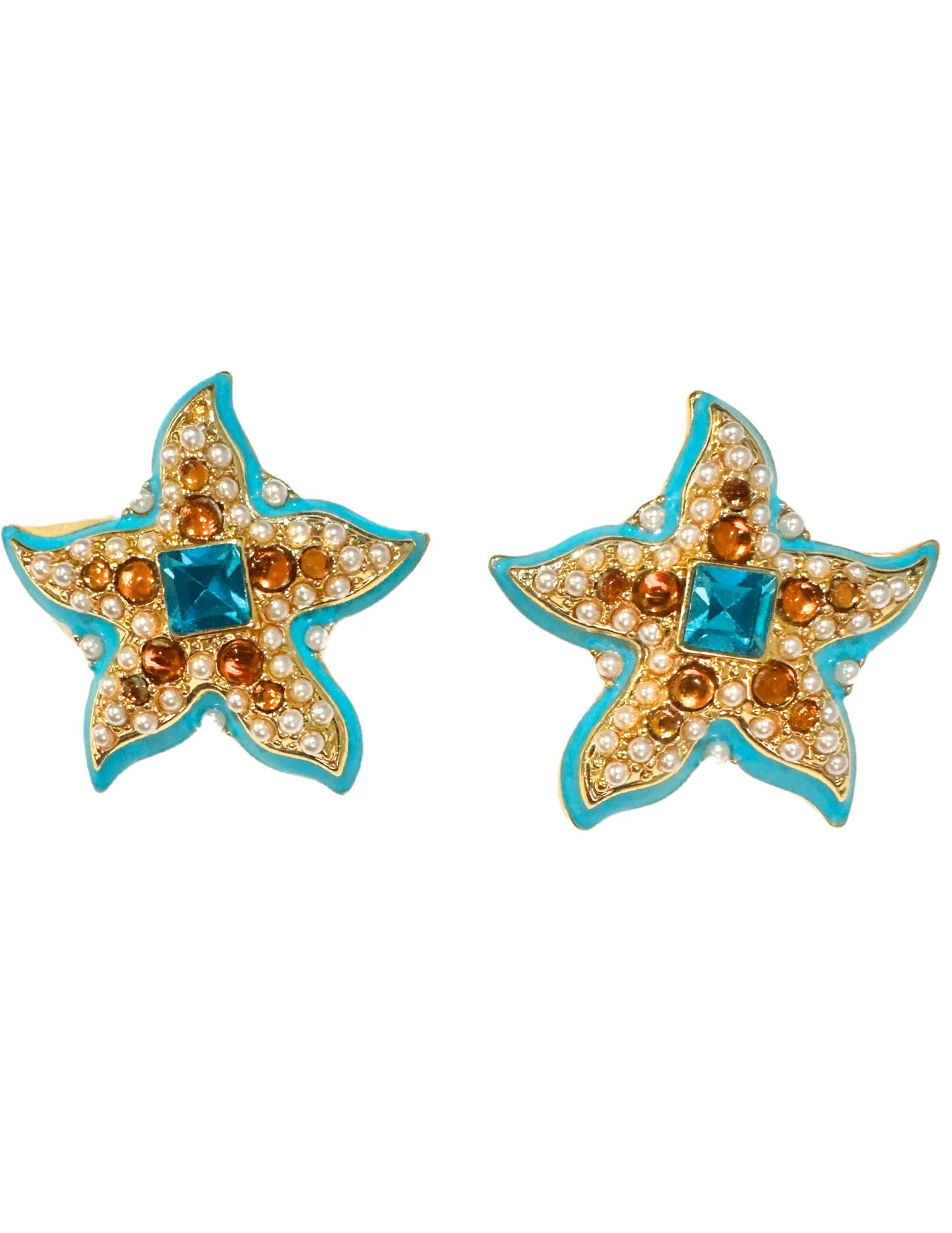 St. Barths La Robe Clip-On Starfish Stud Earring