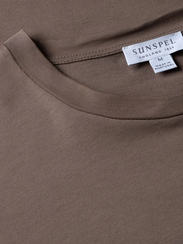 Sunspel Riviera Crew Neck Tee in Cedre