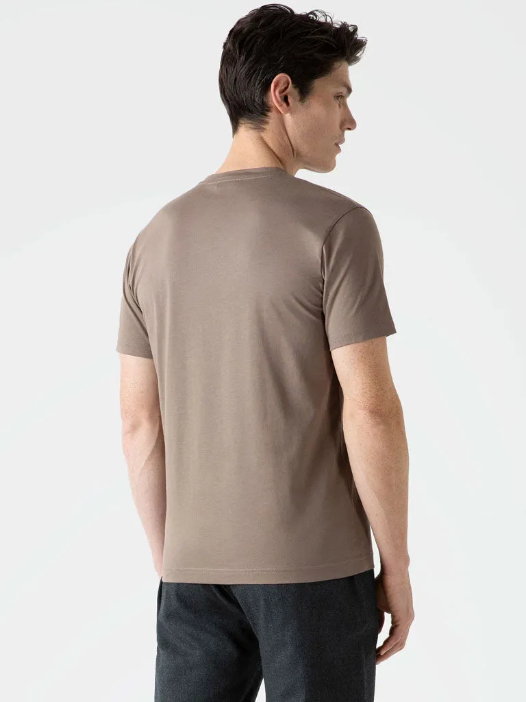 Sunspel Riviera Crew Neck Tee in Cedre