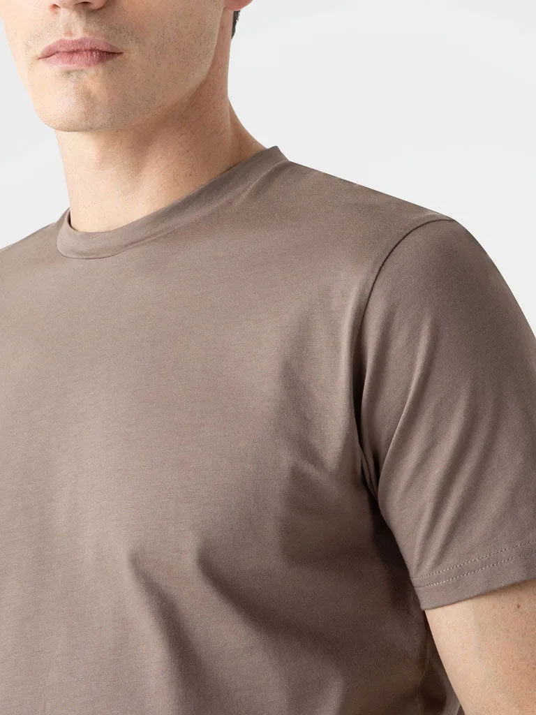 Sunspel Riviera Crew Neck Tee in Cedre