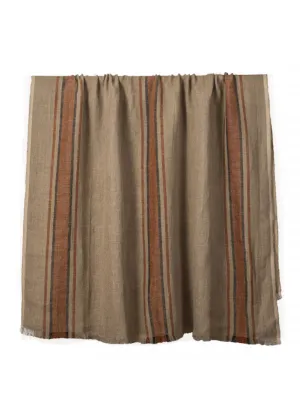 Tizza Linen Throw in Brick