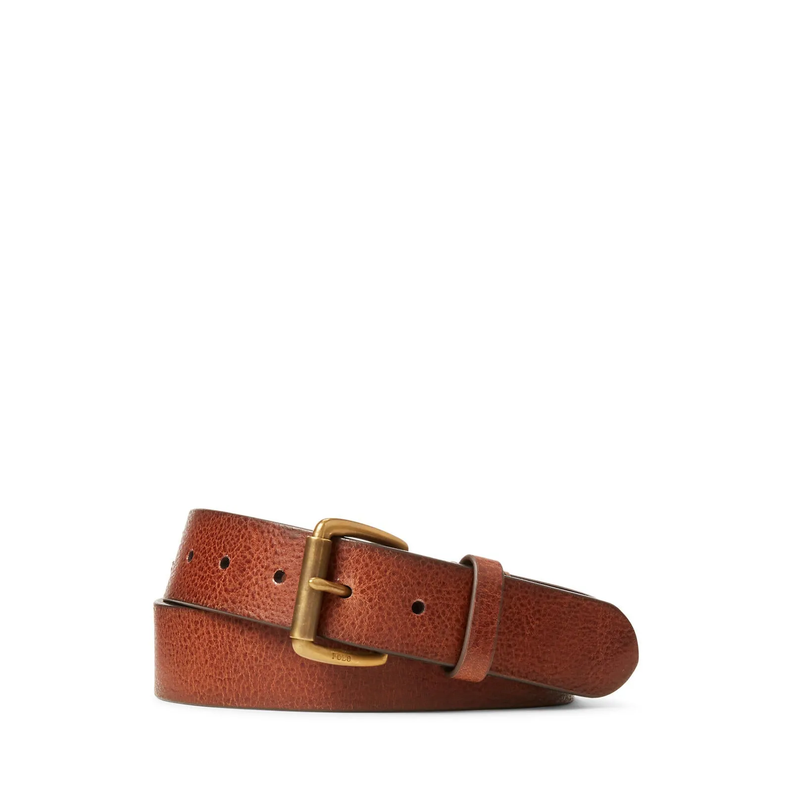 Tumbled Leather Belt - Brown
