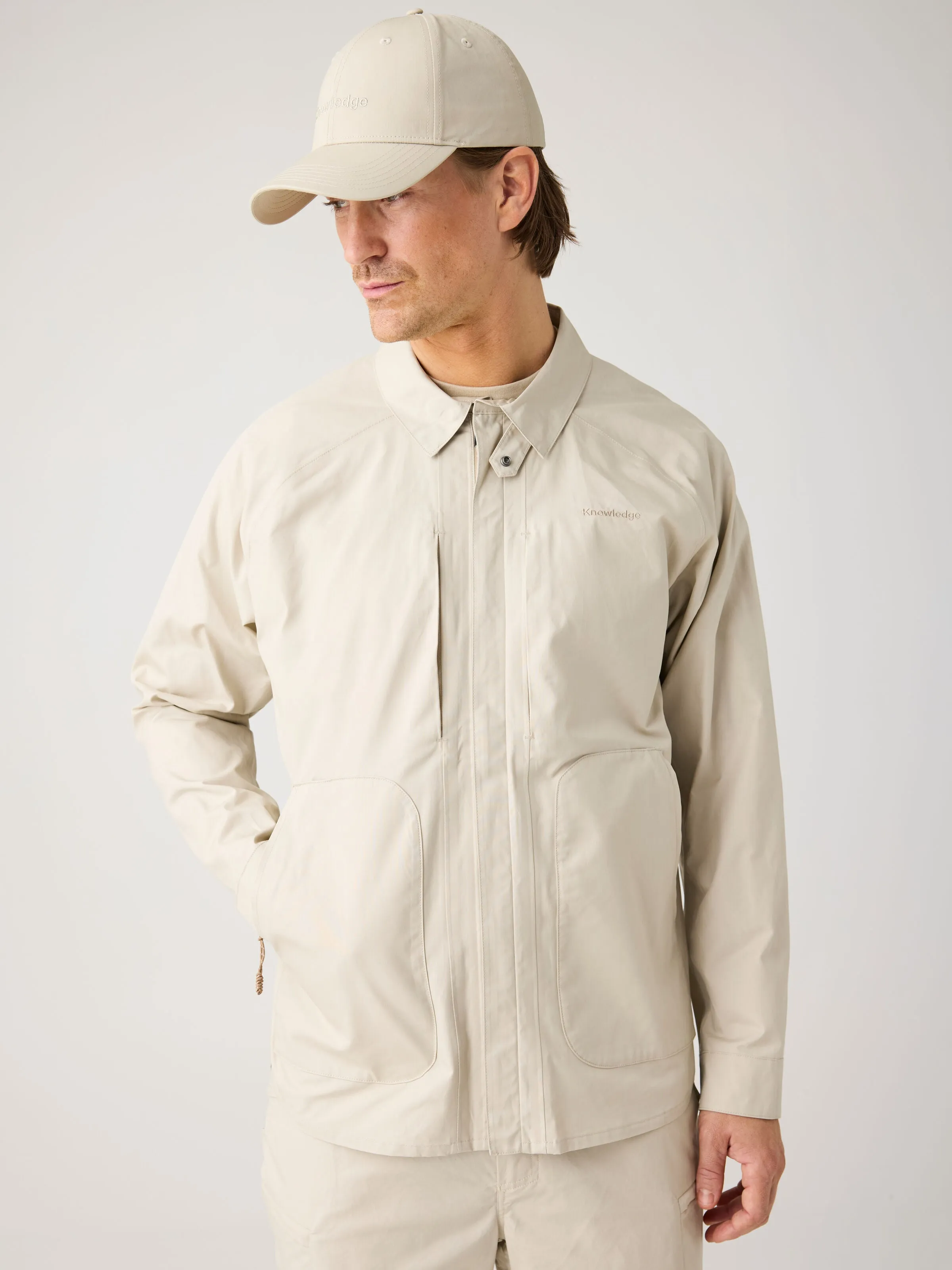 Vent Canvas 200 Classic Jacket - GOTS/Vegan - Light feather gray Knowledge Cotton