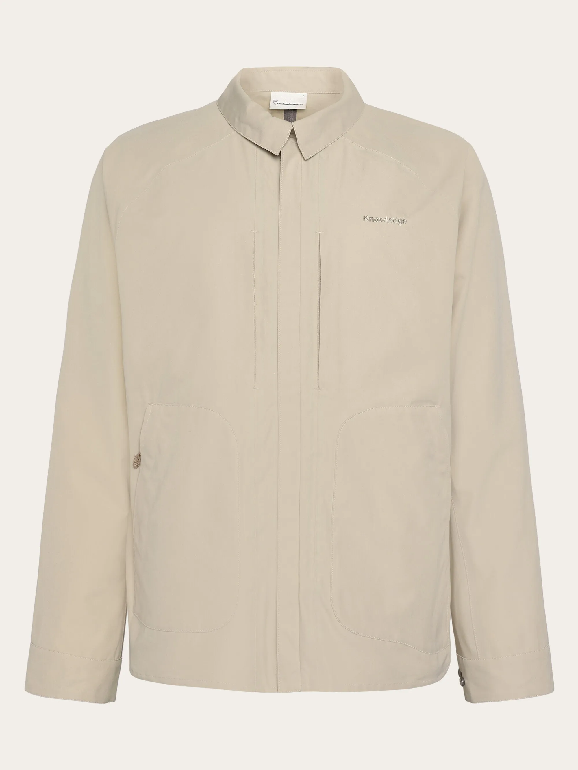 Vent Canvas 200 Classic Jacket - GOTS/Vegan - Light feather gray Knowledge Cotton