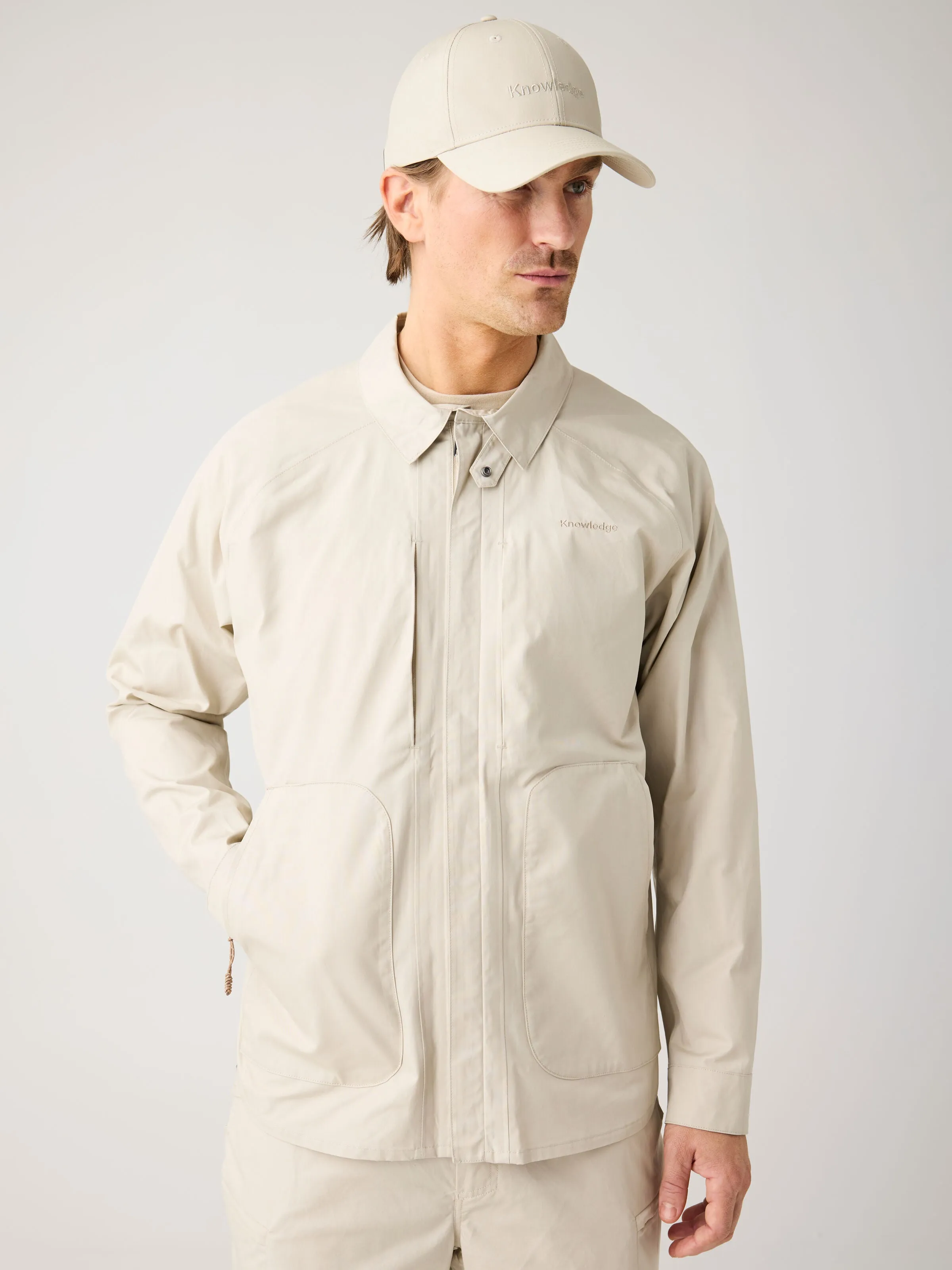 Vent Canvas 200 Classic Jacket - GOTS/Vegan - Light feather gray Knowledge Cotton