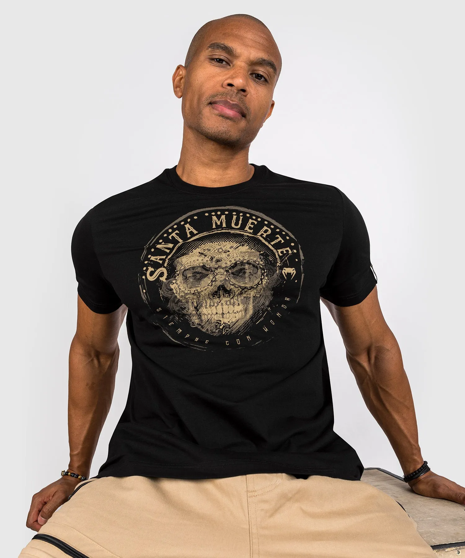 Venum Santa Muerte Dark Side - T-shirt - Black/Brown