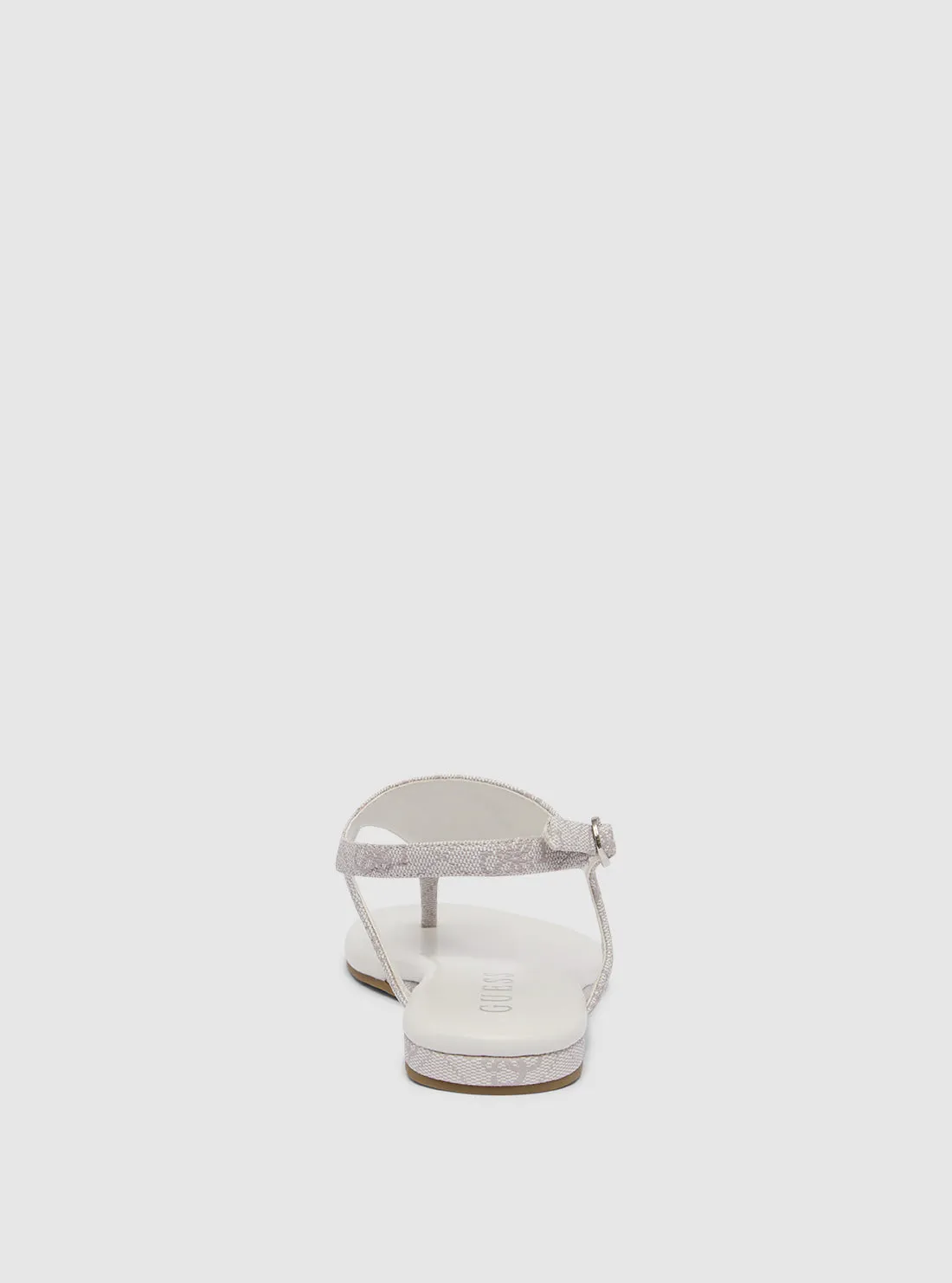 White Unali Sandal Guess