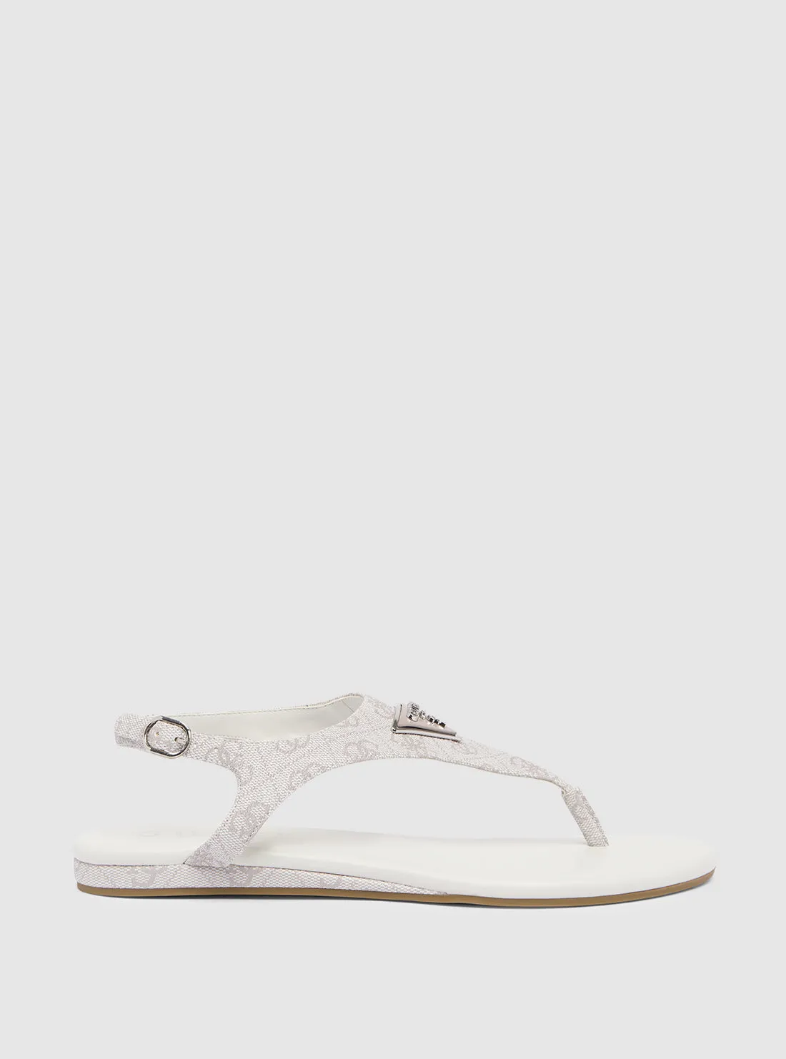 White Unali Sandal Guess