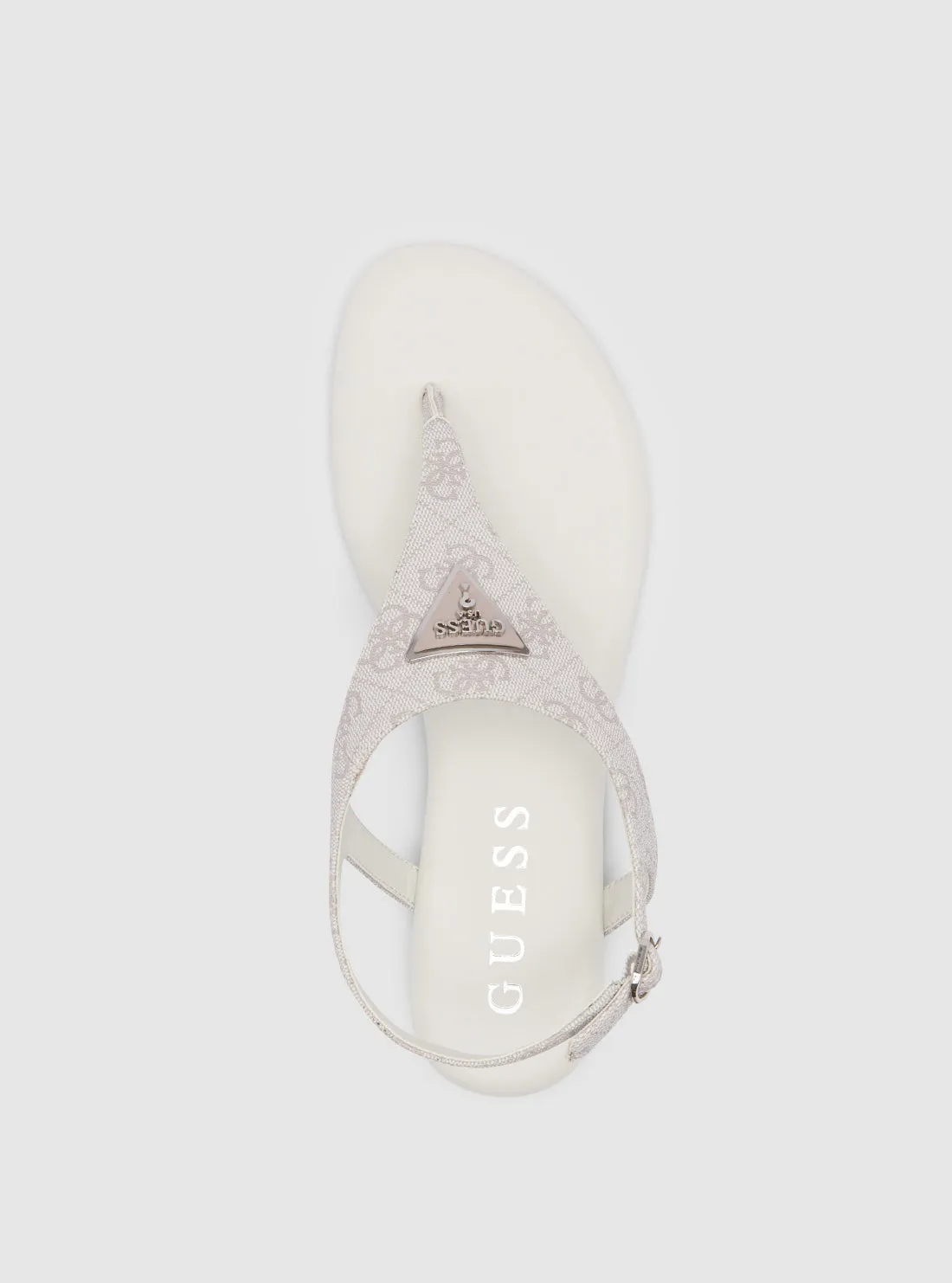 White Unali Sandal Guess