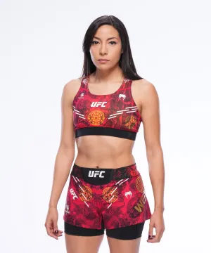 Women's UFC Unrivaled by Venum Red Zhang Weili Sports Bra